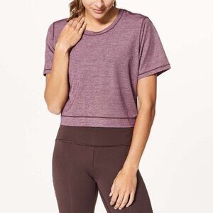 Lululemon Run The Day short sleeve crop top